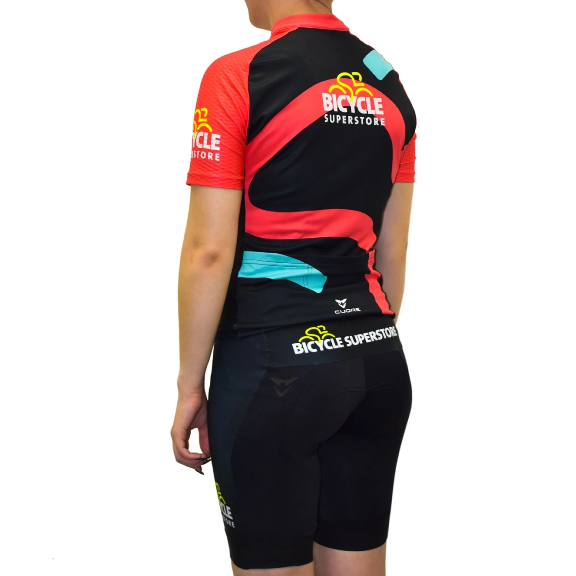 Bicycle Superstore Womens Cuore Jersey Coral - Image 3